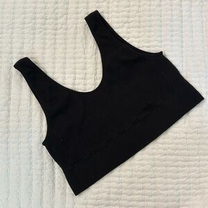 Gap Body Ribbed Sports Bra Black M